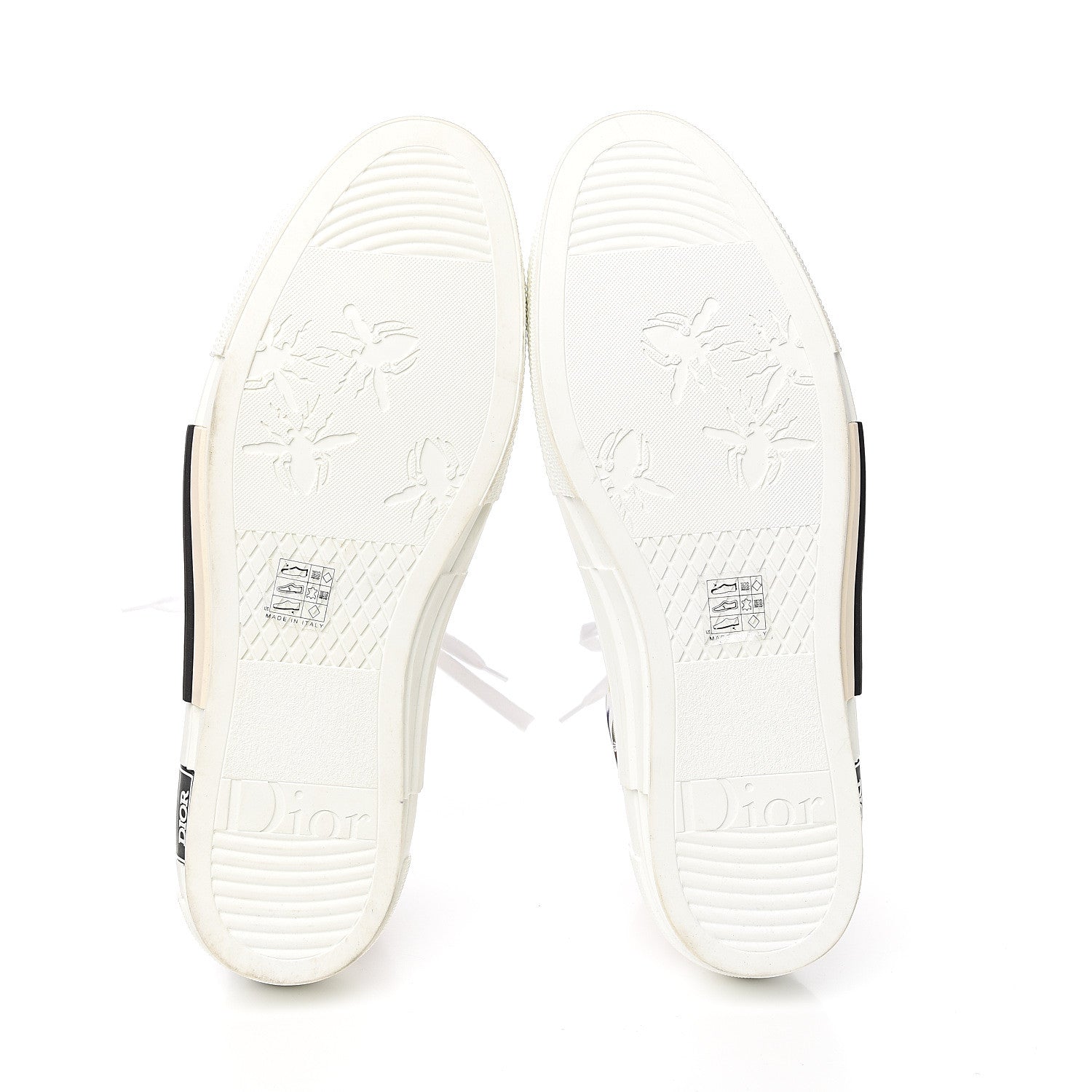 Christian Dior Technical Canvas Flowers Mens B23 High Top Sneakers 47 White 5 of 12