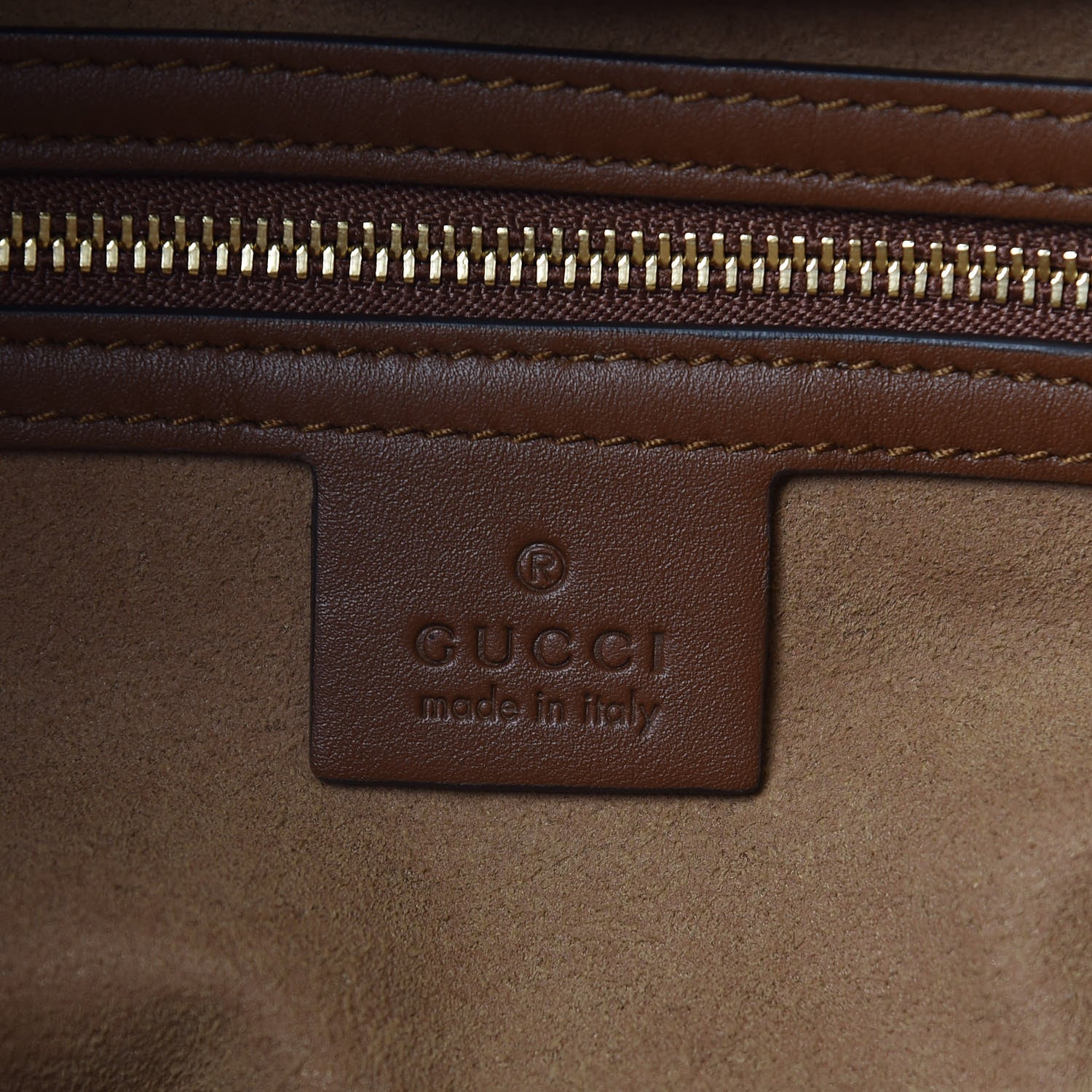 Gucci GG Supreme Monogram Large Linea A Hobo Light Brown 7 of 11