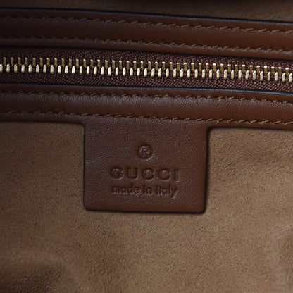 Gucci GG Supreme Monogram Large Linea A Hobo Light Brown 7 of 11