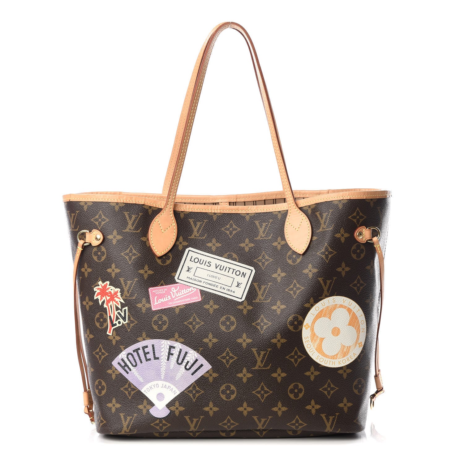 Louis Vuitton Monogram My World Tour Neverfull MM 1 of 12
