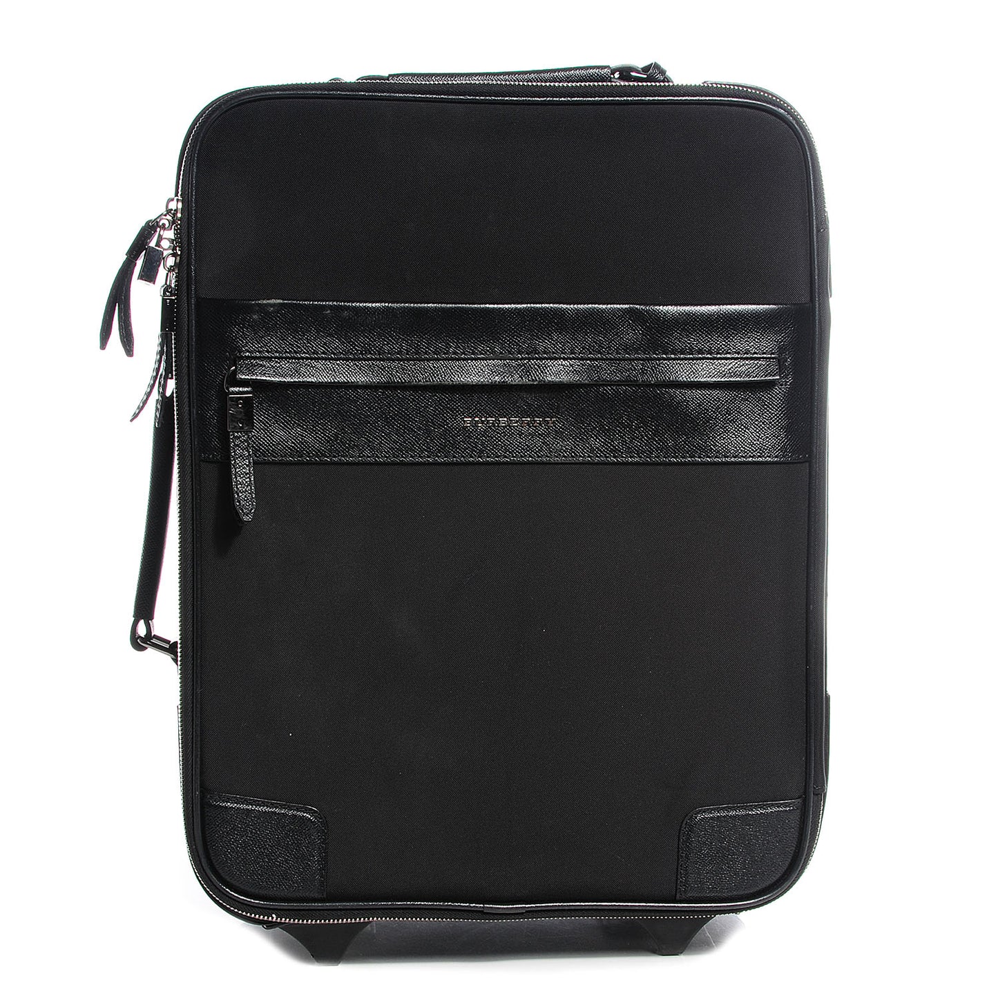 Smoked Check Carry-On Suitcase Black