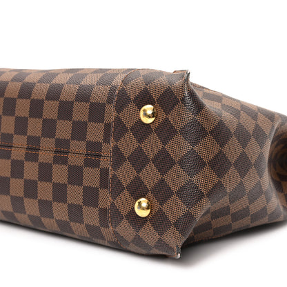 Louis Vuitton Damier Ebene Caissa Hobo Rose Ballerine 9 of 12