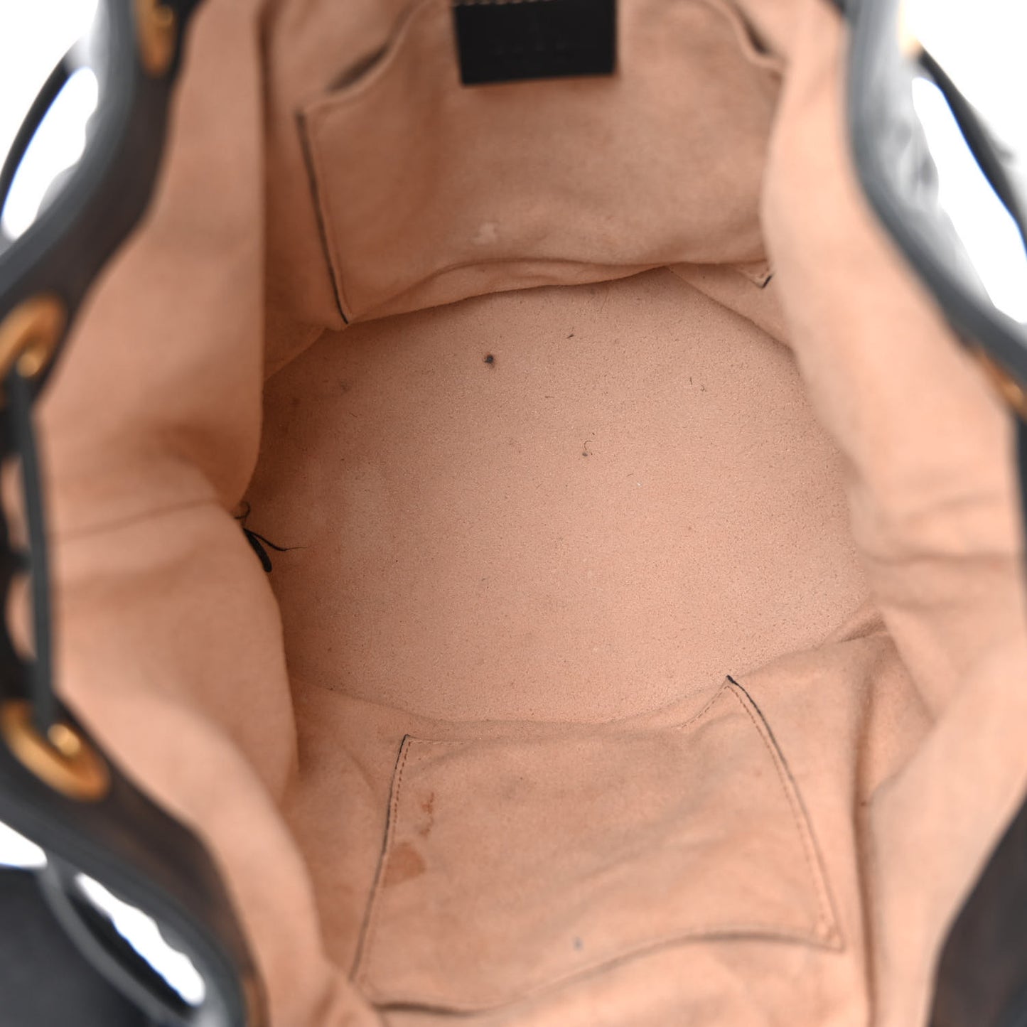 Calfskin Matelasse Sylvie Web GG Marmont Bucket Bag Black