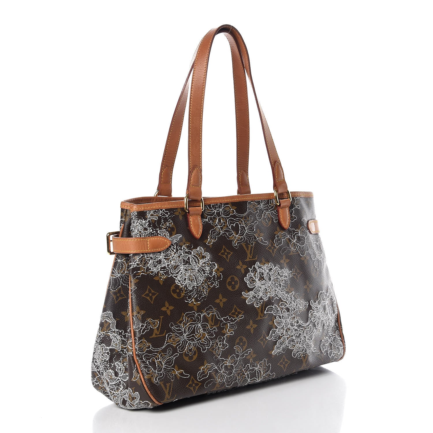Louis Vuitton Monogram Dentelle Batignolles Horizontal Silver 3 of 12
