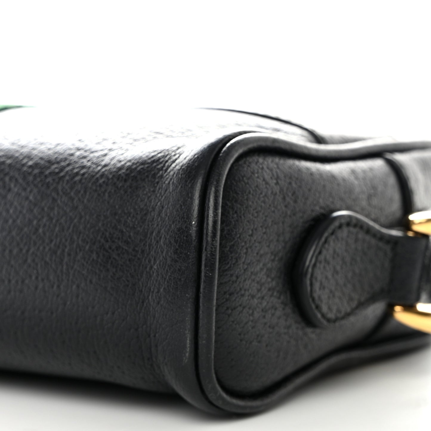 Calfskin Web Mini Ophidia Shoulder Bag Black