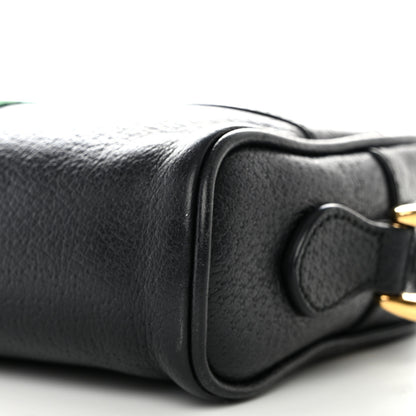 Gucci Calfskin Web Mini Ophidia Shoulder Bag Black 10 of 12