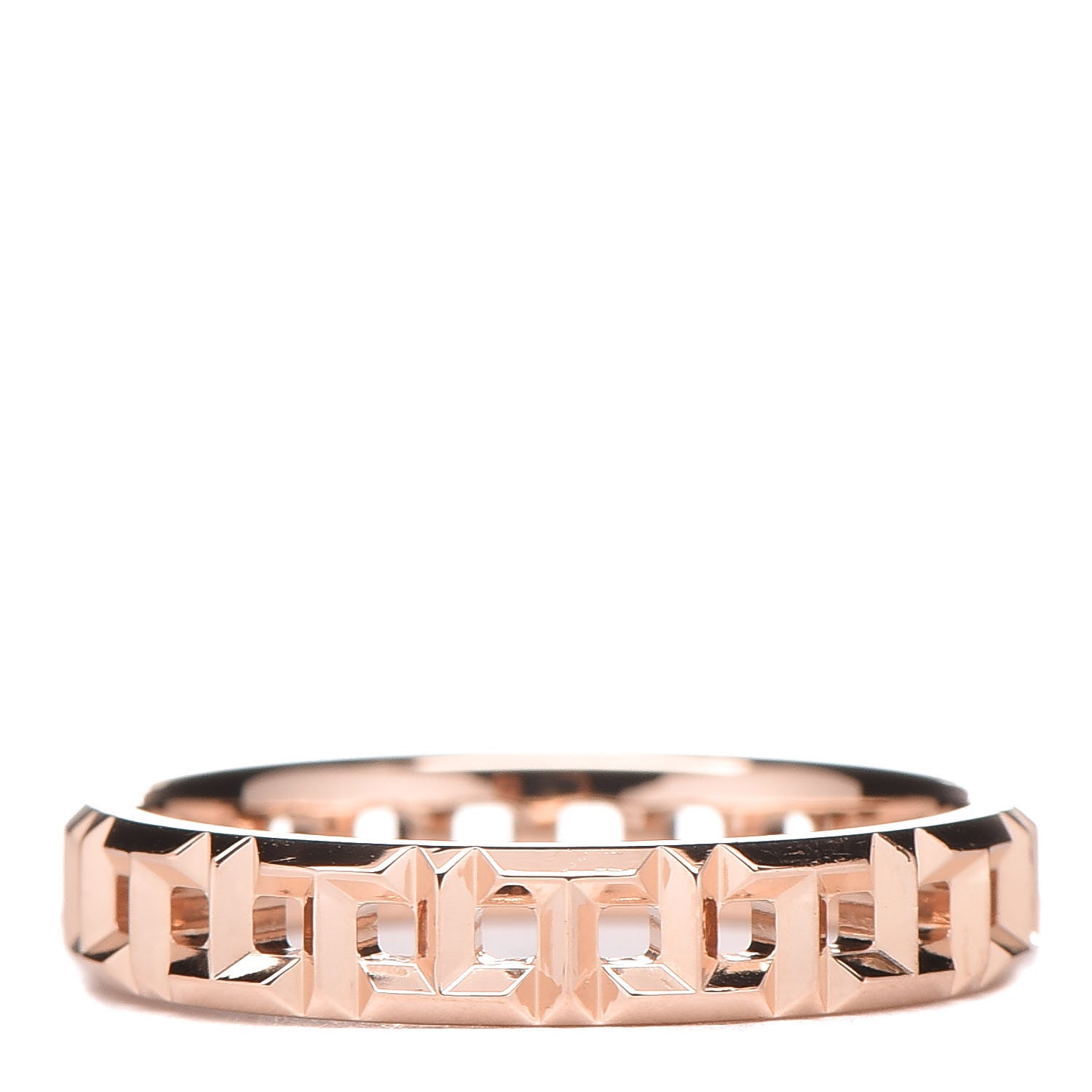 Tiffany 18K Rose Gold Narrow T True Ring 50 5.25 1 of 4