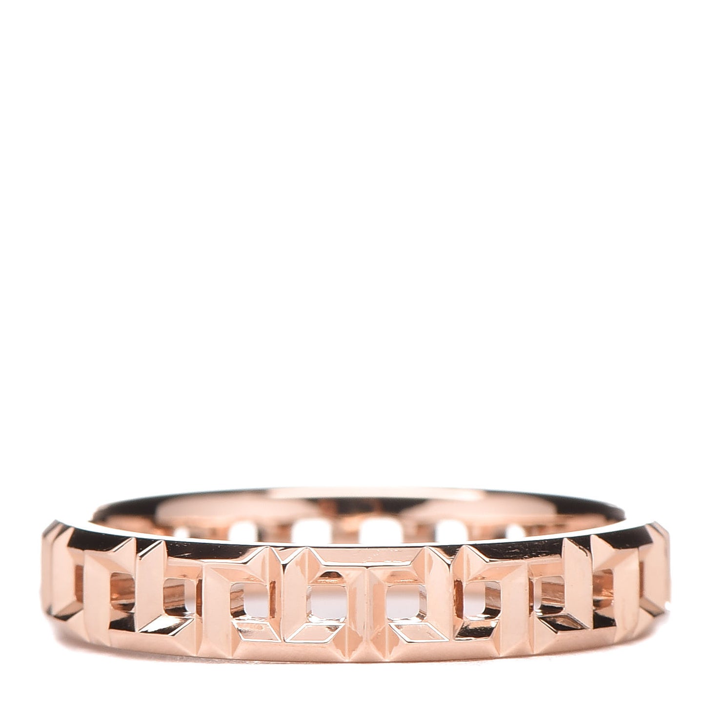 18K Rose Gold Narrow T True Ring 50 5.25