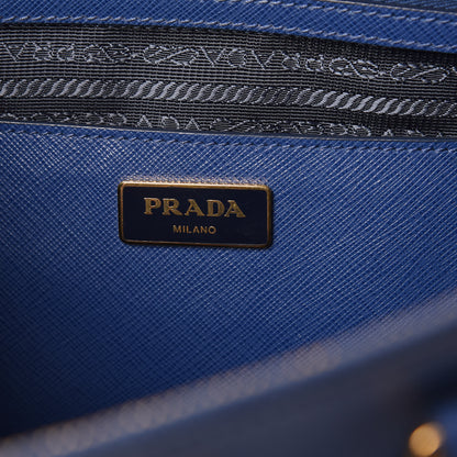 Prada Saffiano Large Galleria Double Zip Tote Bluette 6 of 9