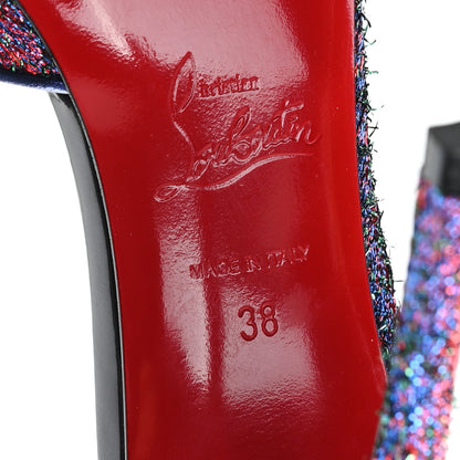 Christian Louboutin Starlight Lurex Iriza 100 Pumps 38 Multicolor By Night 7 of 8