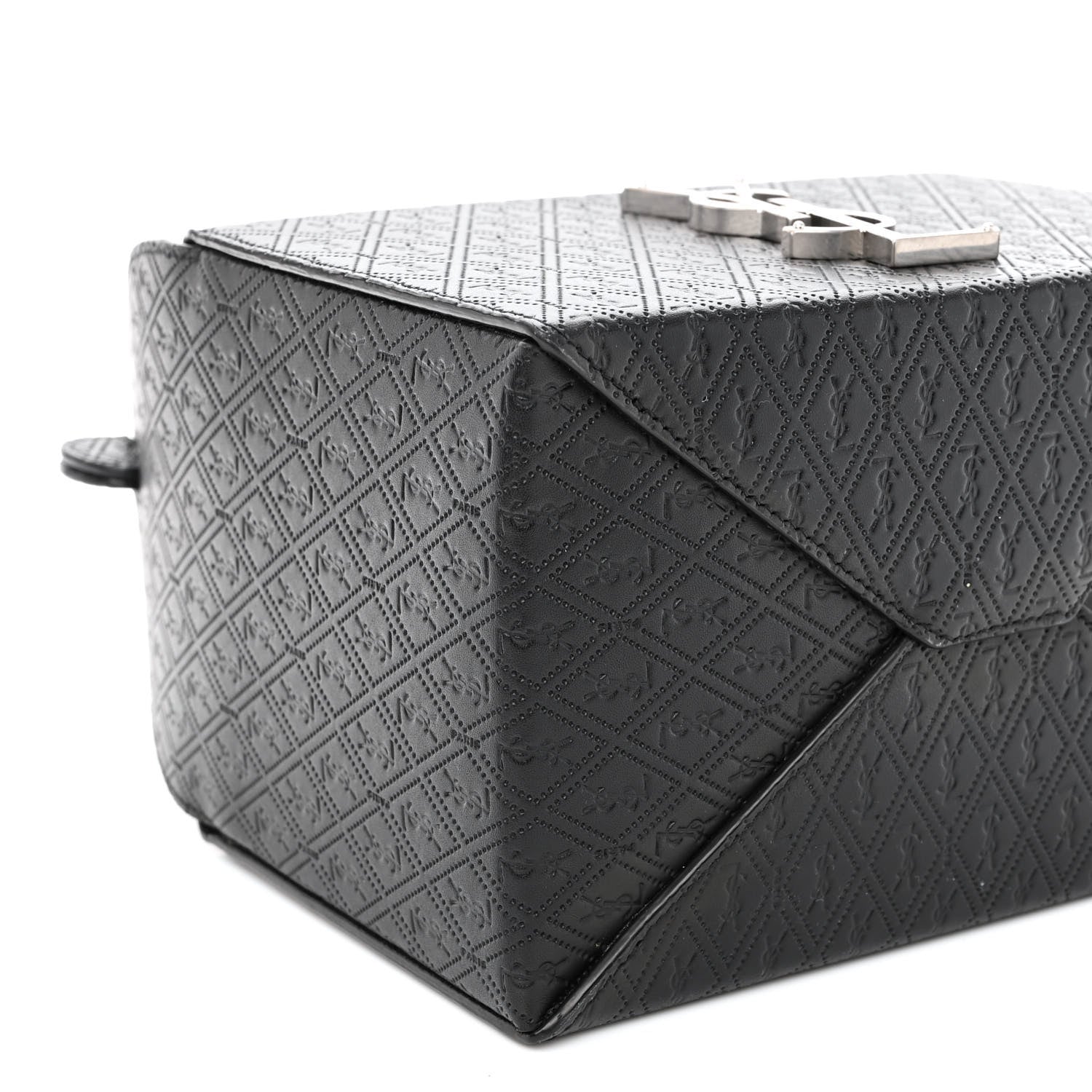 Saint Laurent Calfskin Monogram Take Away Box Black 7 of 8