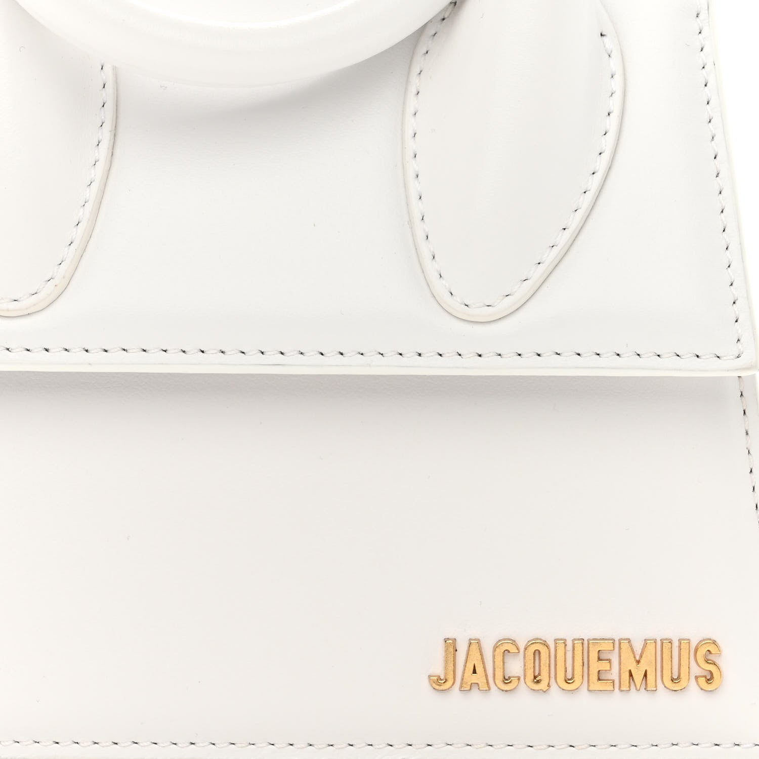 Jacquemus Smooth Calfskin Le Chiquito Noeud White 7 of 9