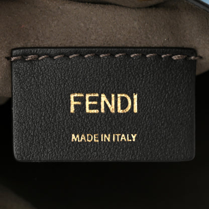 Fendi Vitello Liberty F is Fendi Bi-Color FF 1974 Embossed Mini Mon Tresor Bucket Bag Balena Black 6 of 10