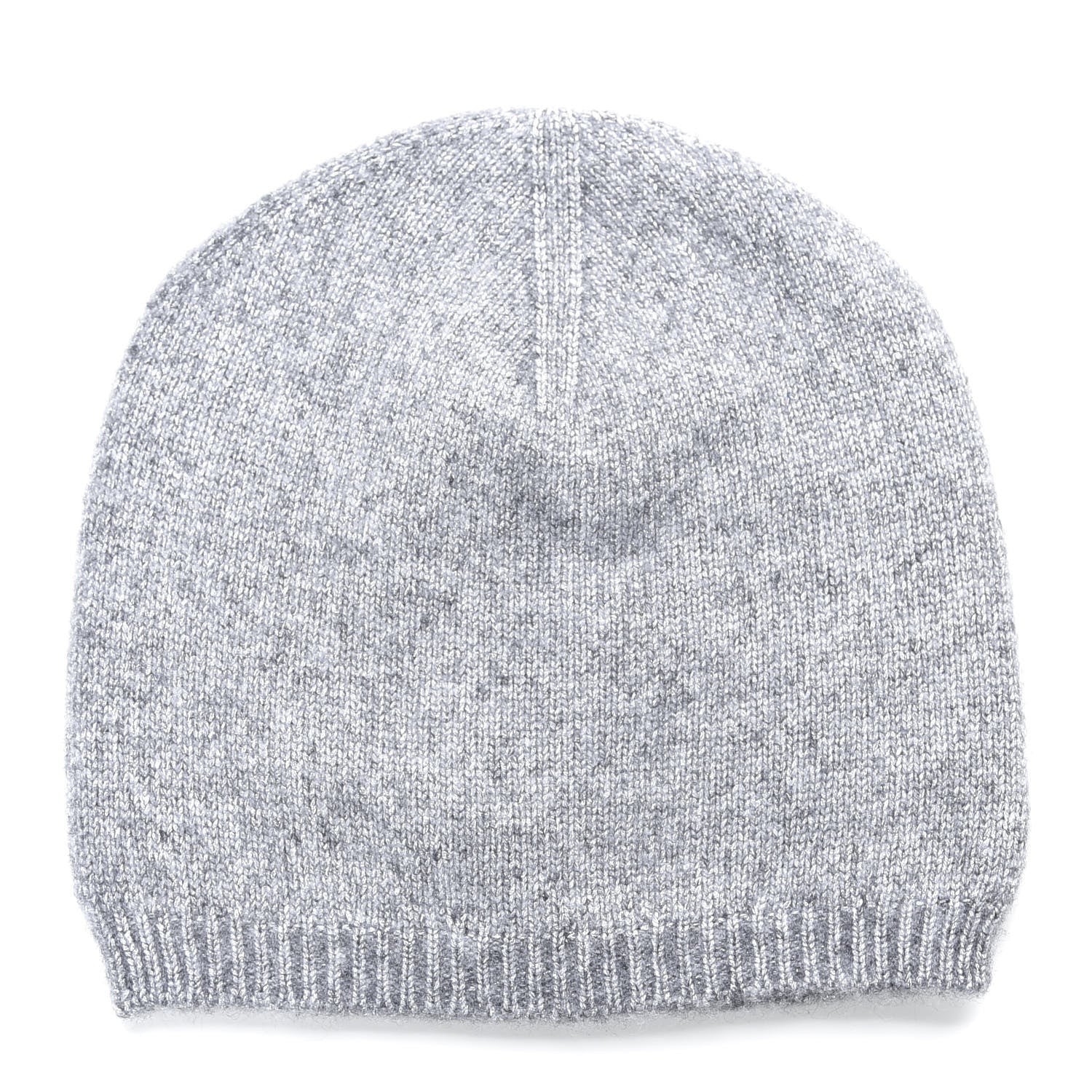 Chanel Cashmere Blend CC Beanie Hat Grey 3 of 5