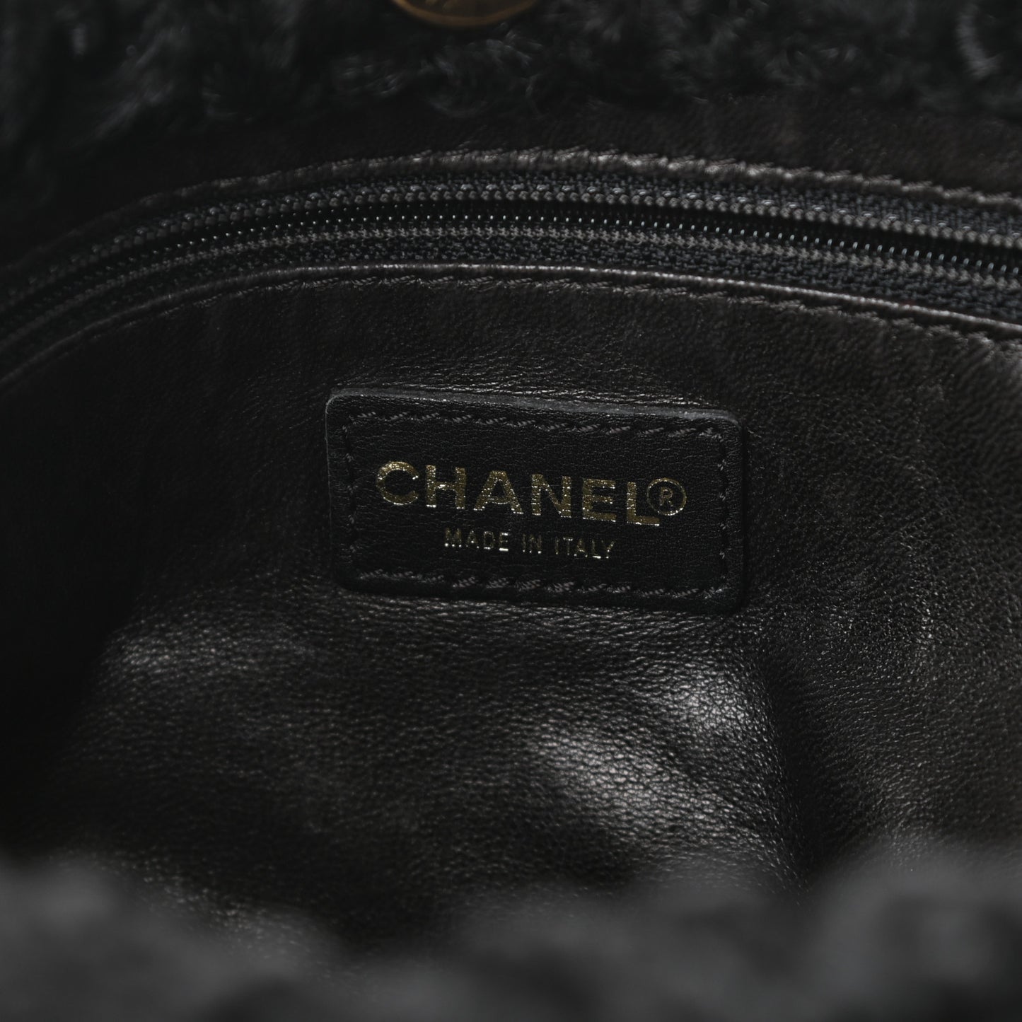 Persian Lamb Fur Shoulder Bag Black