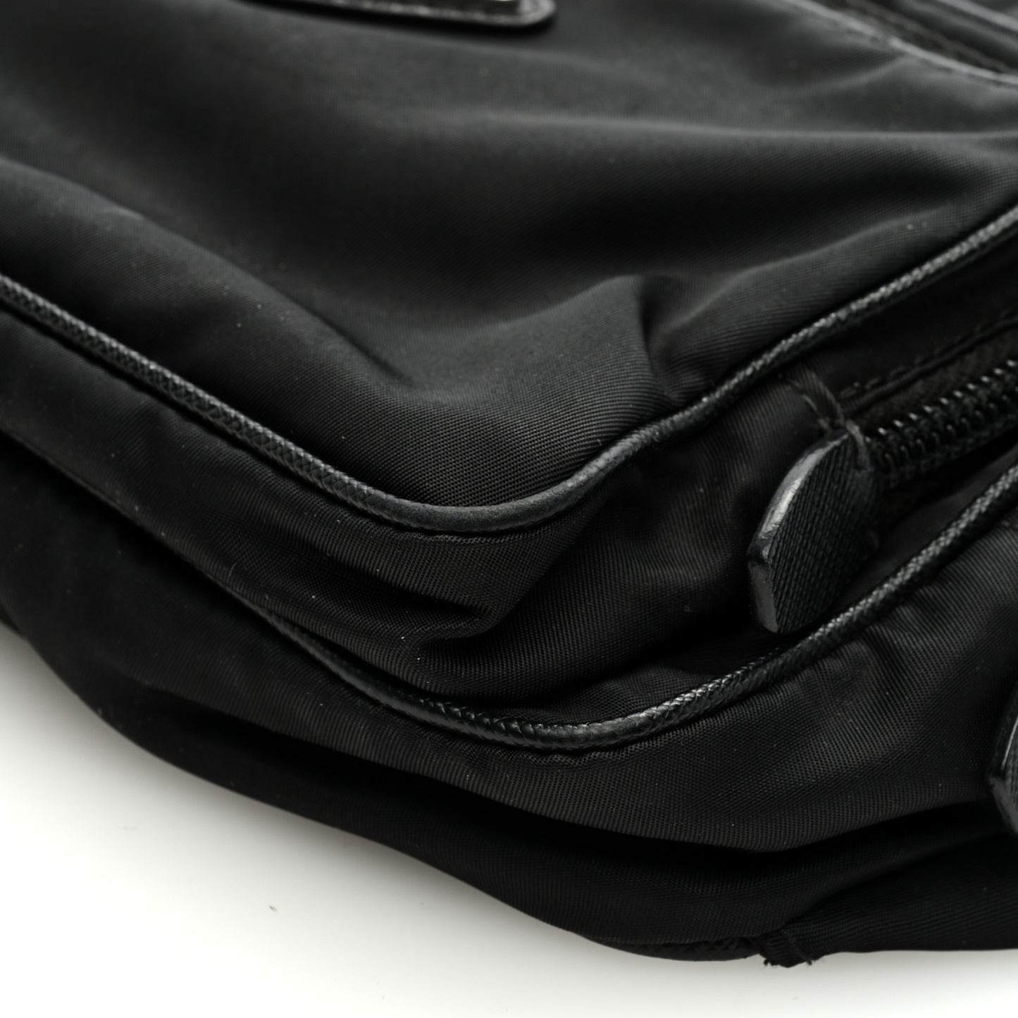 Re-Nylon Saffiano Belt Bag Black Black