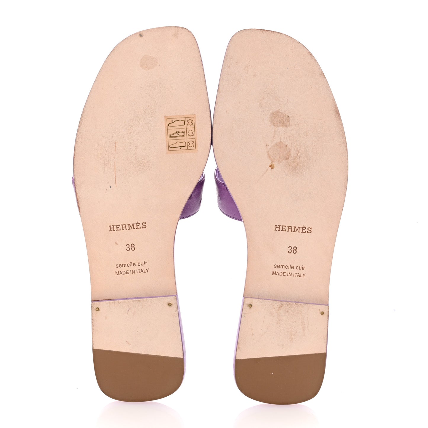 Ostrich Oran Sandals 38 Violet