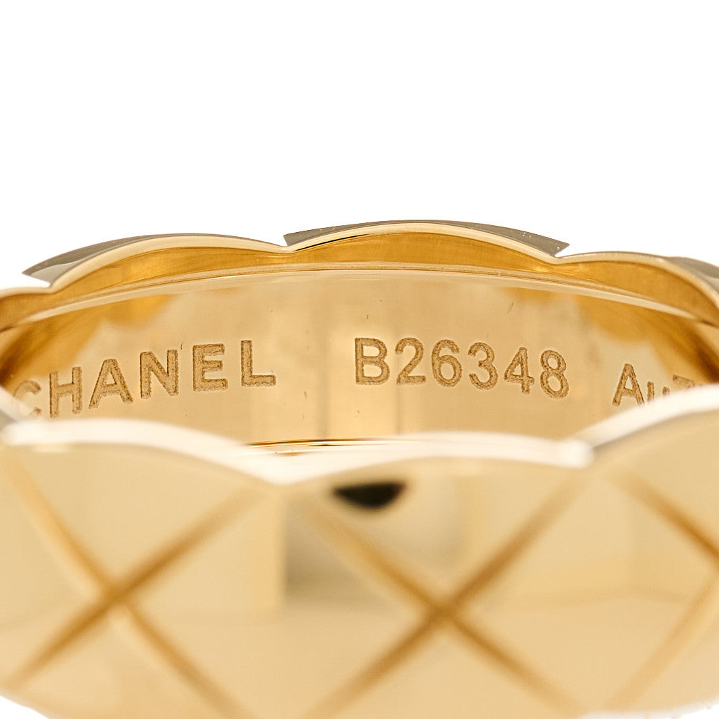 Chanel 18K Yellow Gold Small Coco Crush Ring 53 6.25 5 of 7