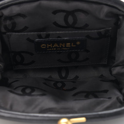 Chanel Satin Kisslock Evening Bag Black 5 of 10