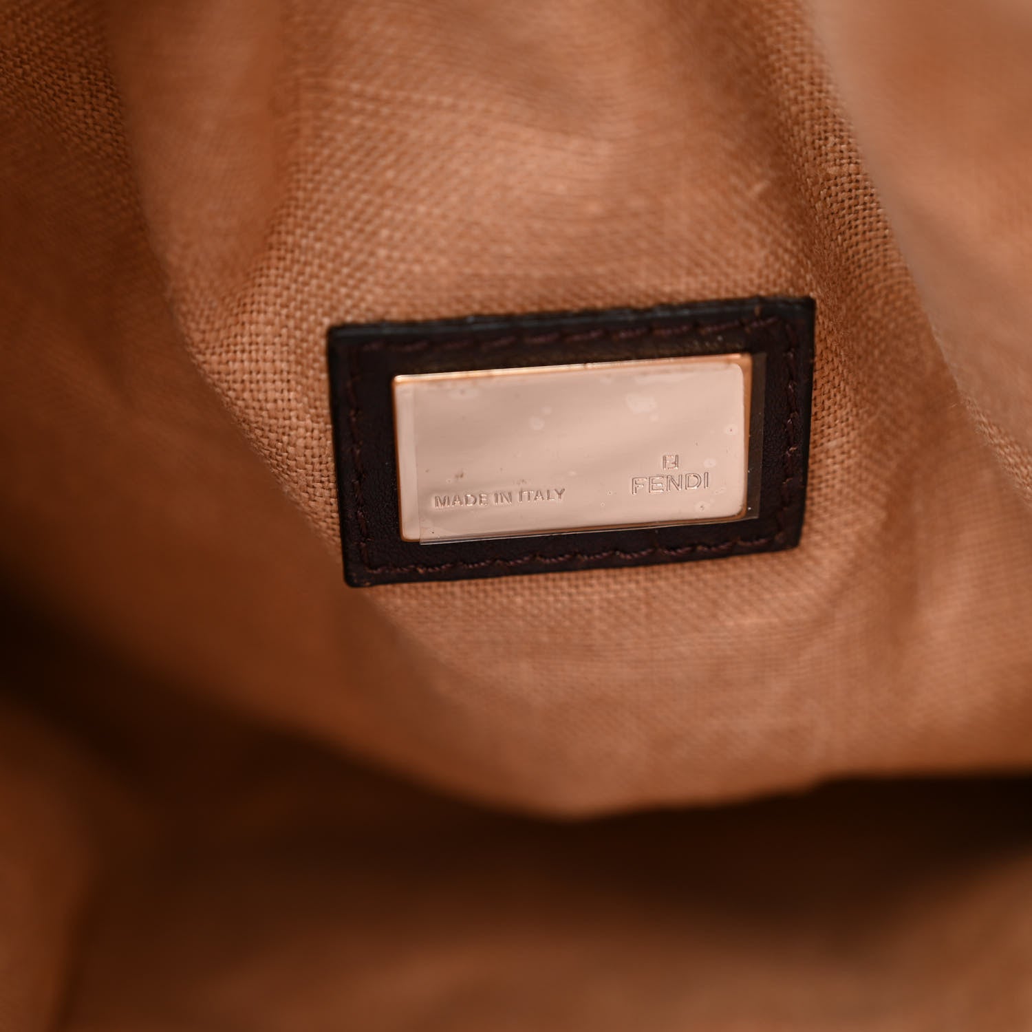 Fendi Zucca Nappa Nuvolata Vitello Tortuga Spy Tobacco Moro 6 of 10