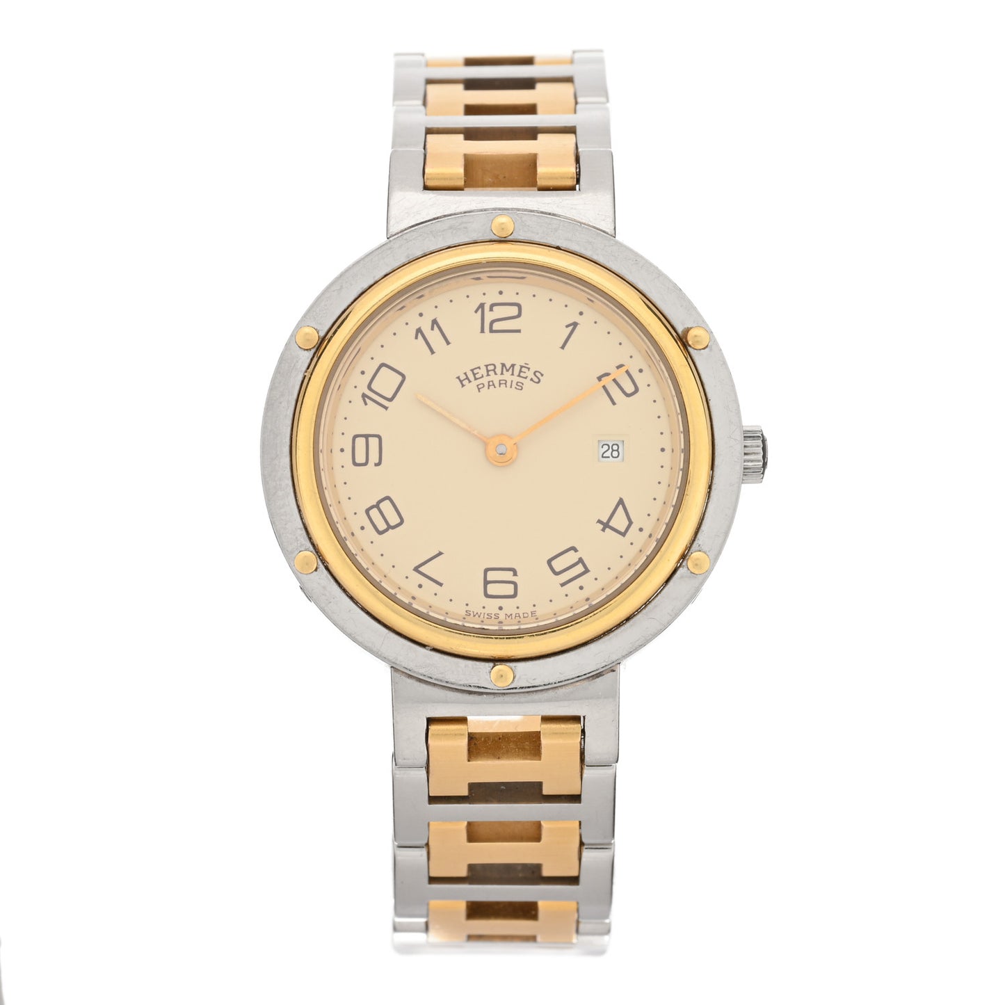 Stainless Steel 30mm Clipper Quartz Watch Gold