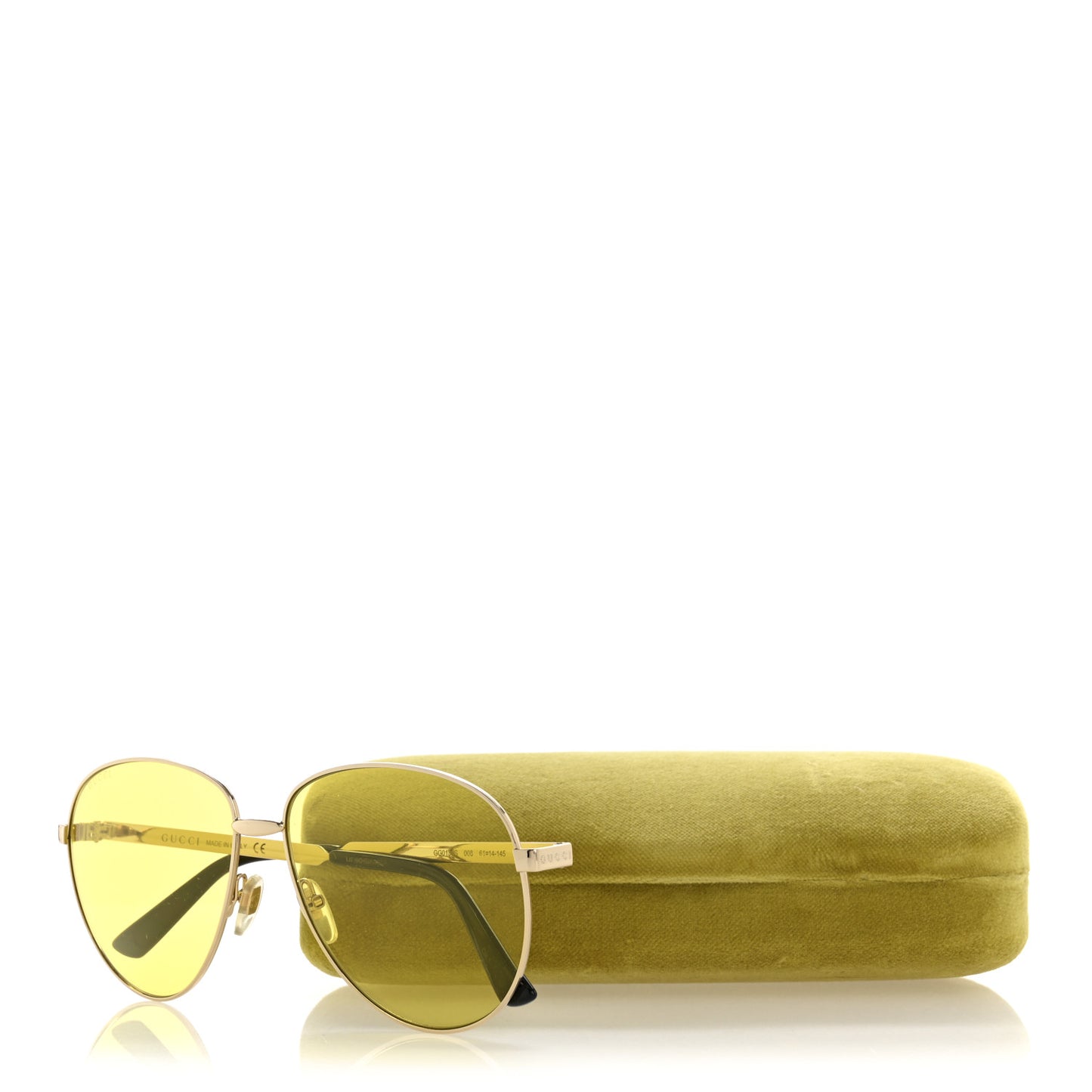 Aviator Sunglasses GG0138S Yellow