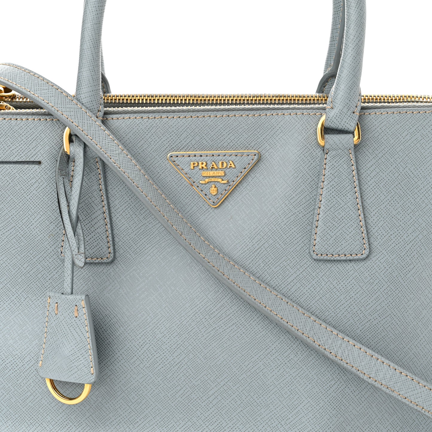 Saffiano Small Galleria Double Zip Tote Lago