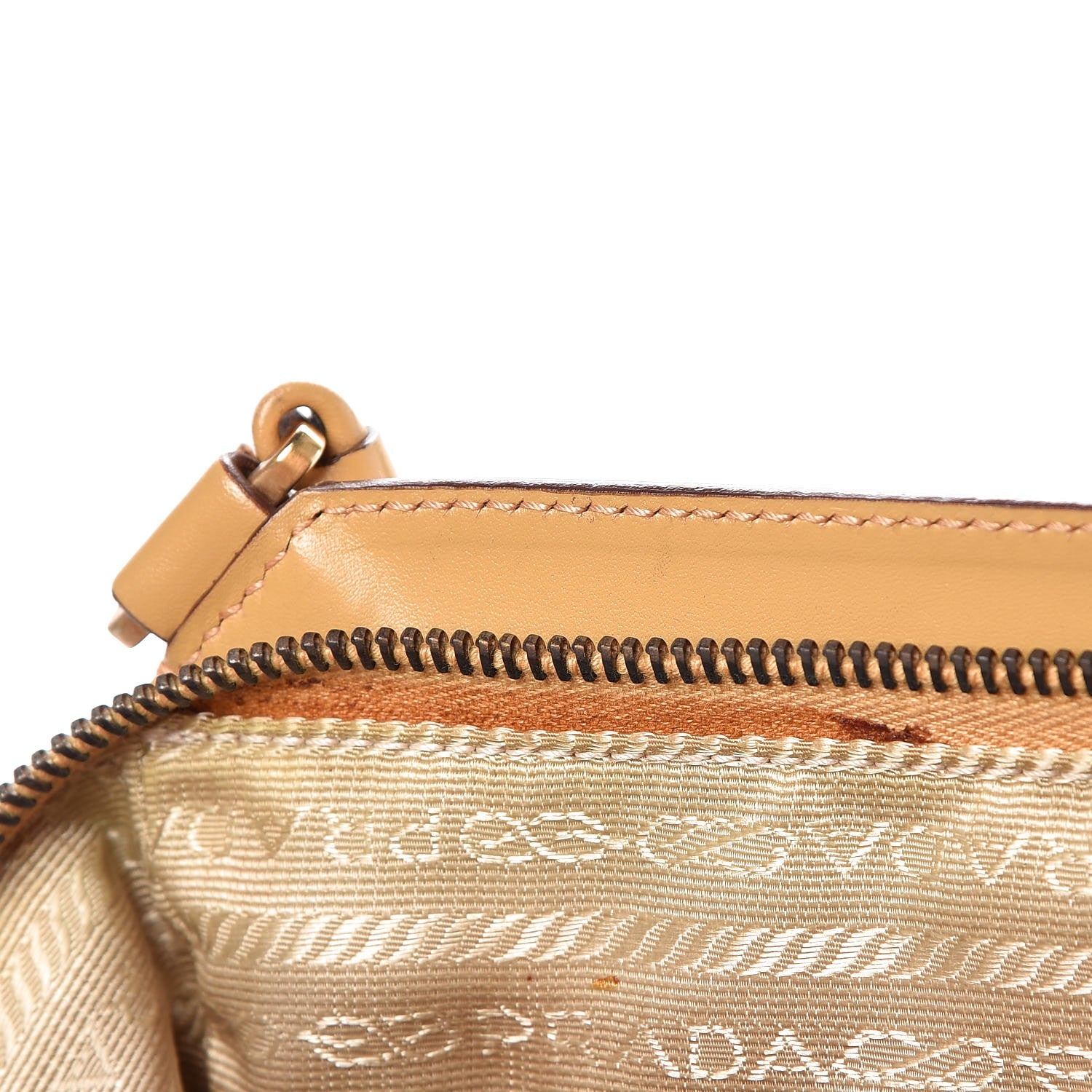 Prada Vitello Chic Shoulder Bag Miele 8 of 9