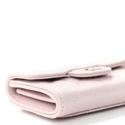 Chanel Lambskin Quilted Flap Card Holder Pink 10 of 11
