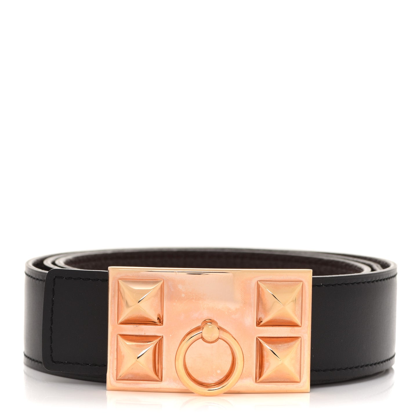 Box Togo 32mm Collier De Chien CDC Belt 95 Black Chocolate