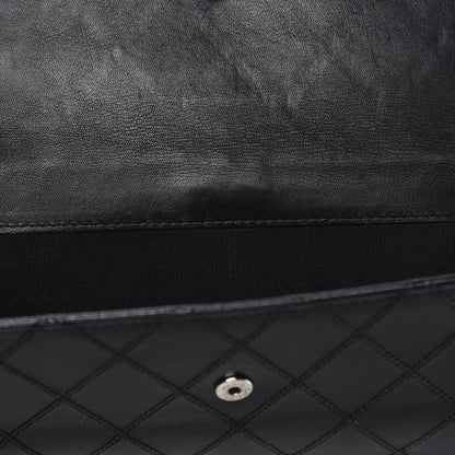 Chanel Lambskin Diamond Stitched Flap Wallet Black 9 of 15