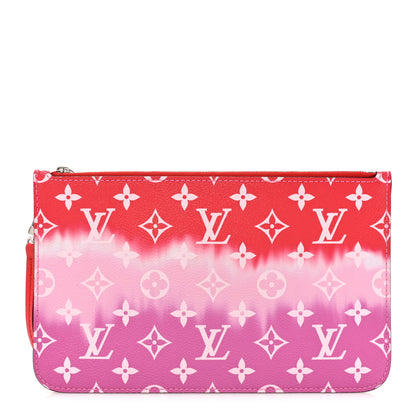 Louis Vuitton Monogram Escale Neverfull MM GM Pochette Rouge 1 of 6