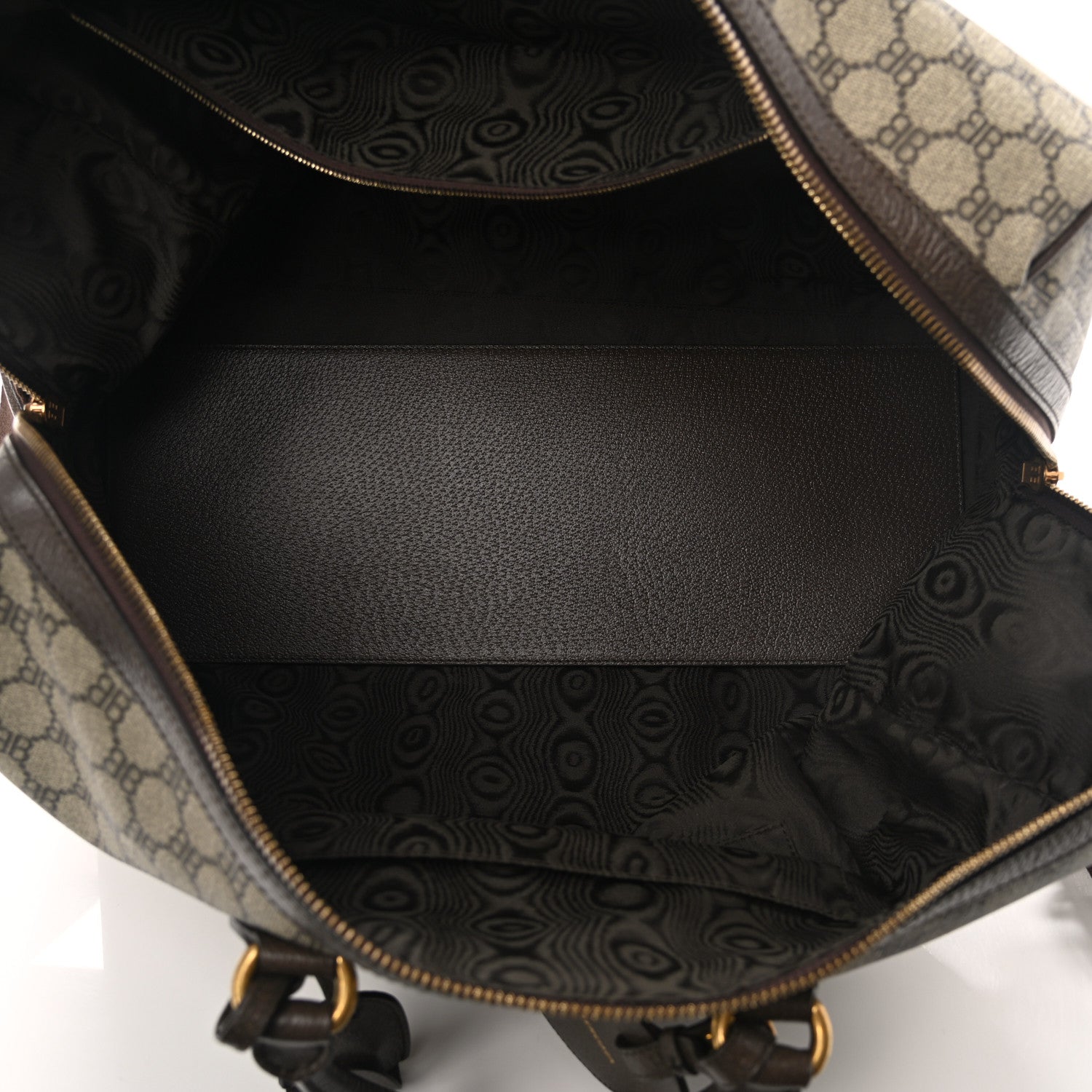 Gucci X BALENCIAGA BB Supreme Monogram Web Medium Ophidia Carry-On Duffle Bag Beige New Acero 4 of 9