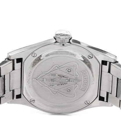 Gucci Stainless Steel Black Mother of Pearl 36mm Pantheon Quartz Watch 4 of 5