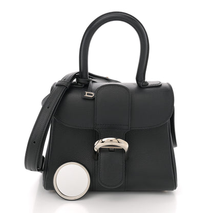 Delvaux Grained Calfskin Mini Brillant Satchel Black 3 of 16