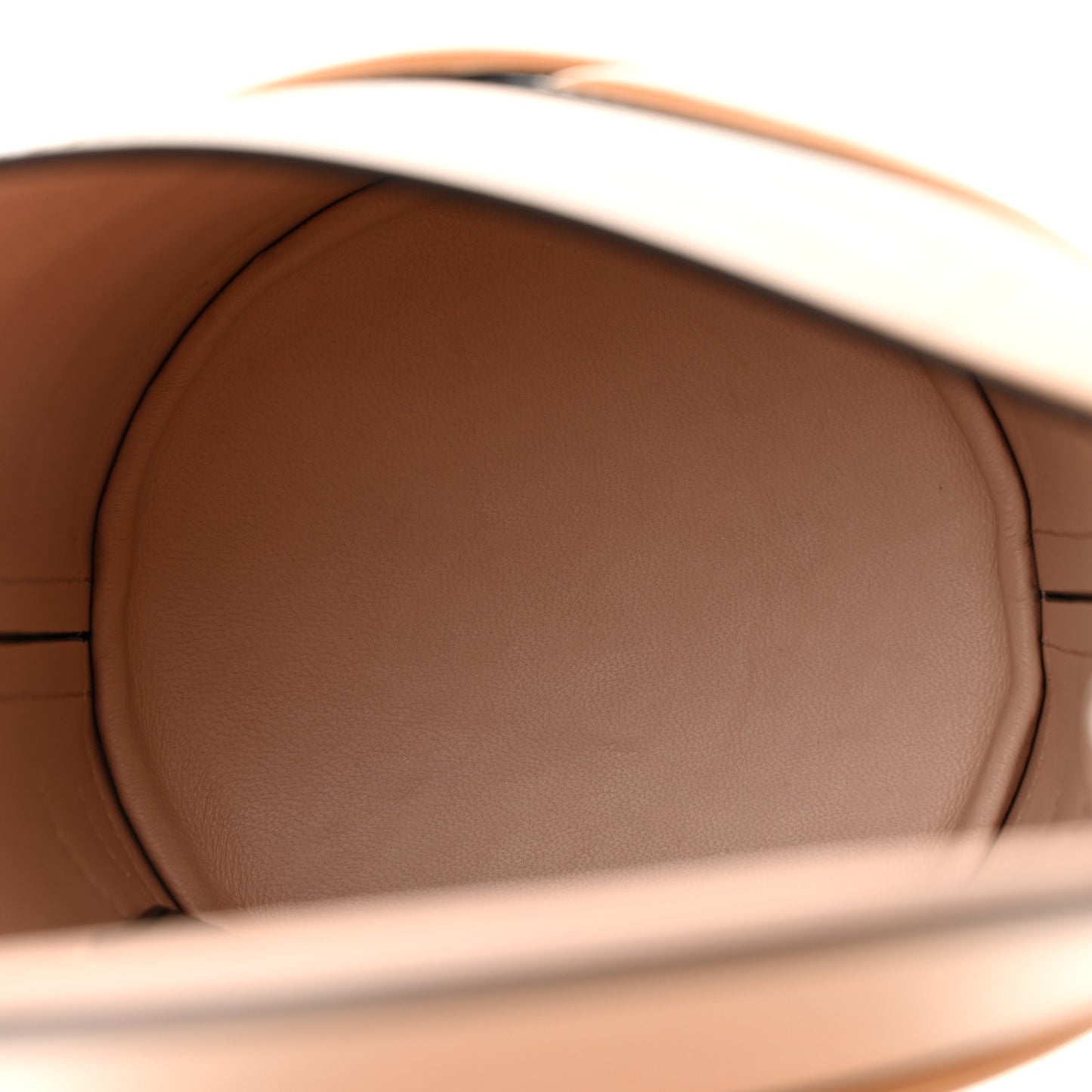 Calfskin The Curve Small Shoulder Bag Tan