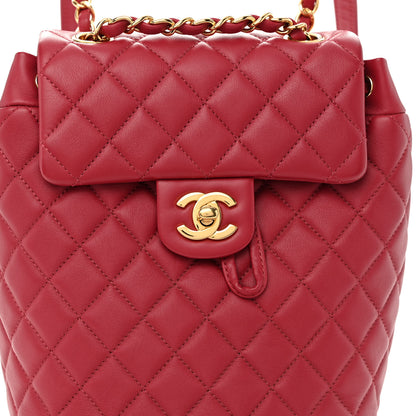 Chanel Calfskin Quilted Mini Urban Spirit Backpack Red 8 of 10