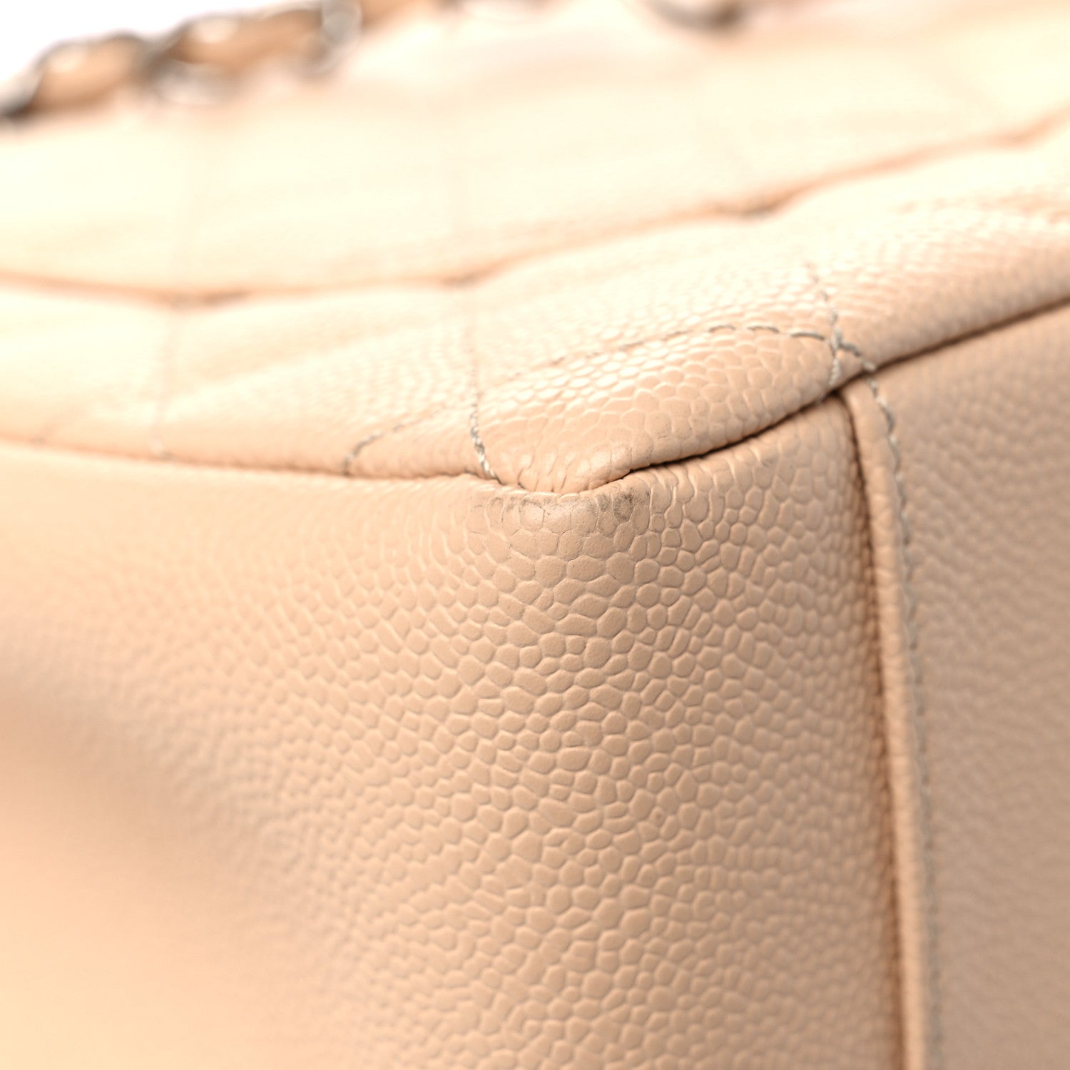Chanel Caviar Quilted Grand Shopping Tote GST Beige 10 of 13