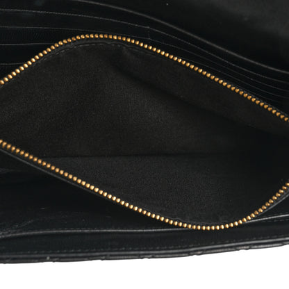 Versace Lambskin Quilted Medusa Wallet on Chain Crossbody Black Gold 7 of 15