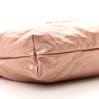 Chanel Metallic Calfskin Quilted Chanel 22 Copper 10 of 11