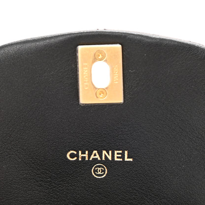 Chanel Calfskin Quilted Mini Coco Mail Clutch with Chain Black 5 of 12