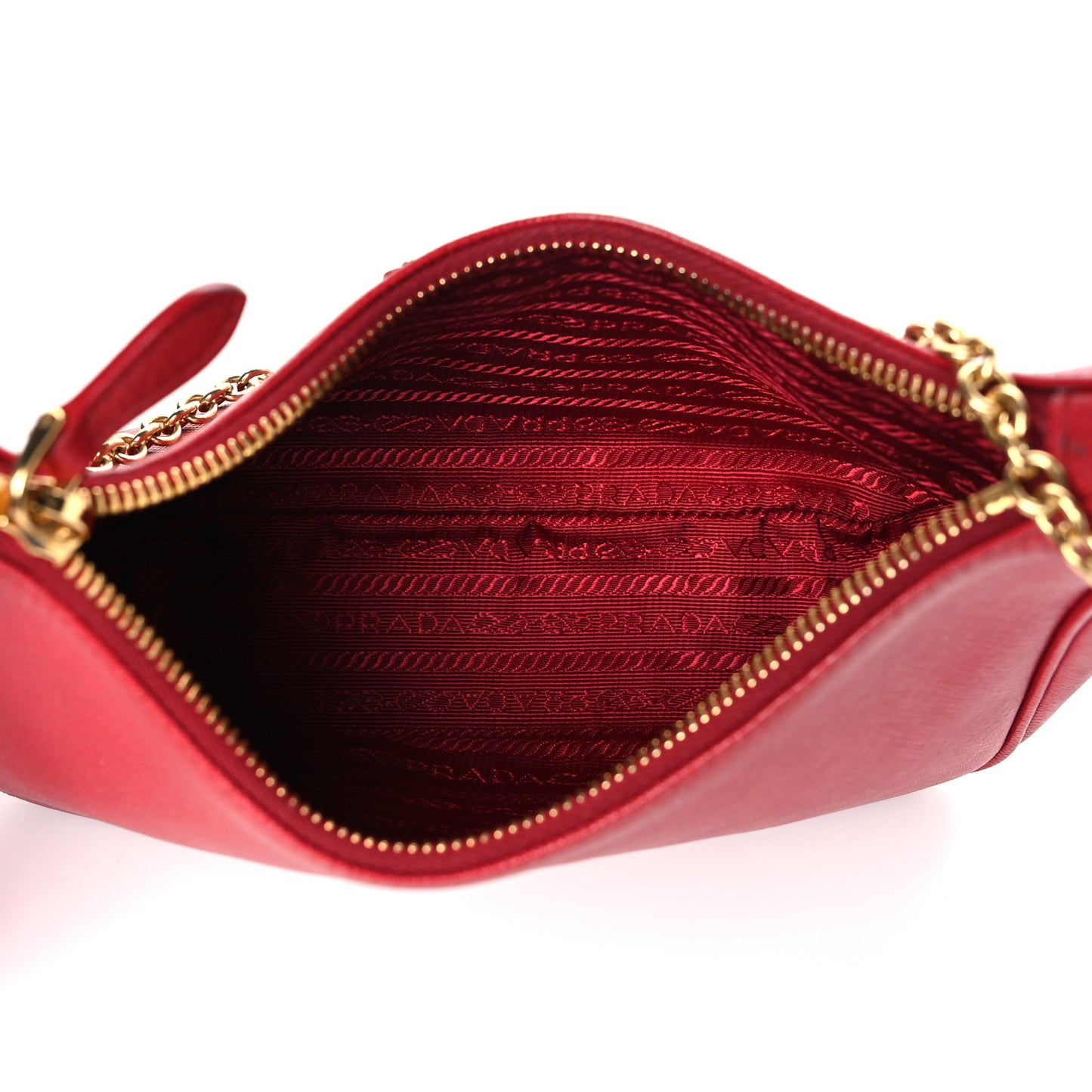 Saffiano Lux Re-Edition 2005 Shoulder Bag Fuoco