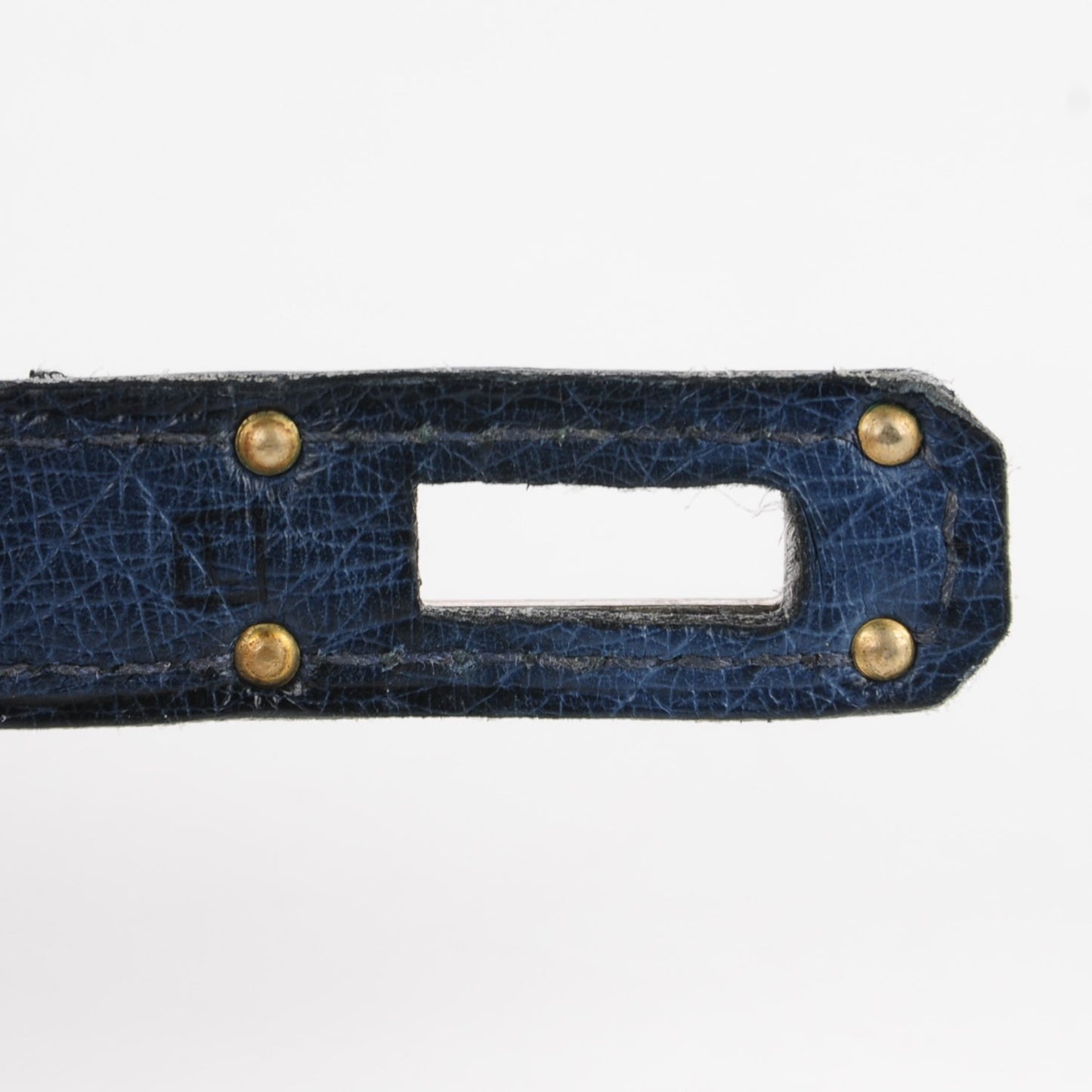 Ostrich Kelly Longue Wallet Bleu Roi