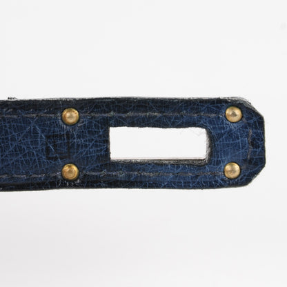 Hermes Ostrich Kelly Longue Wallet Bleu Roi 14 of 16