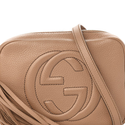 Gucci Pebbled Calfskin Small Soho Disco Bag Camelia 11 of 11