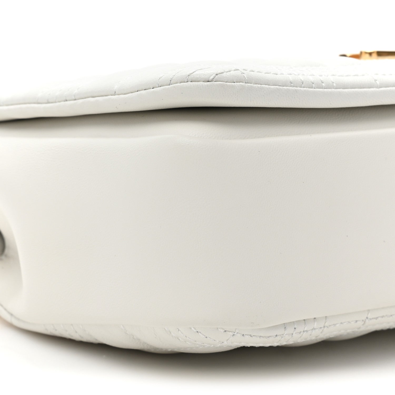 Burberry Lambskin Quilted Small Lola Bag White 9 of 9