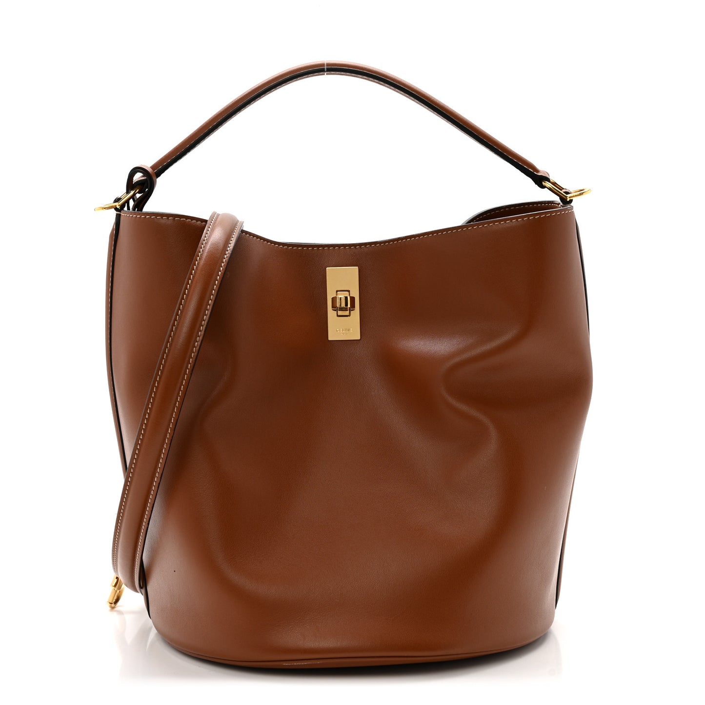 Smooth Calfskin Bucket 16 Bag Tan