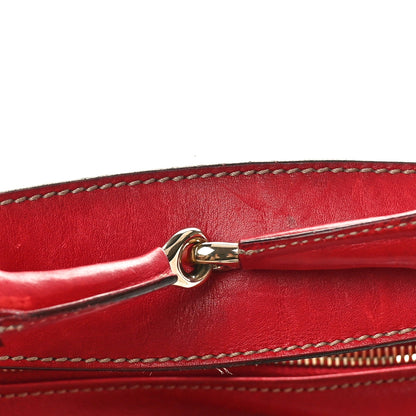 Gucci Calfskin Medium Horsebit Chain Hobo Red 12 of 15