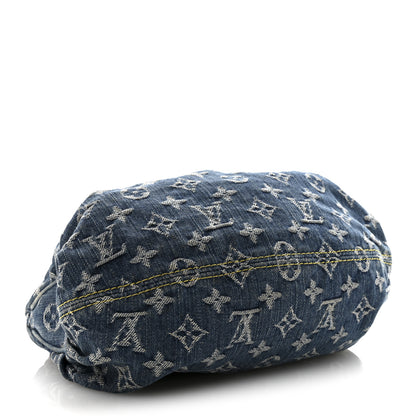 Louis Vuitton Monogram Denim Pleaty Blue 4 of 10