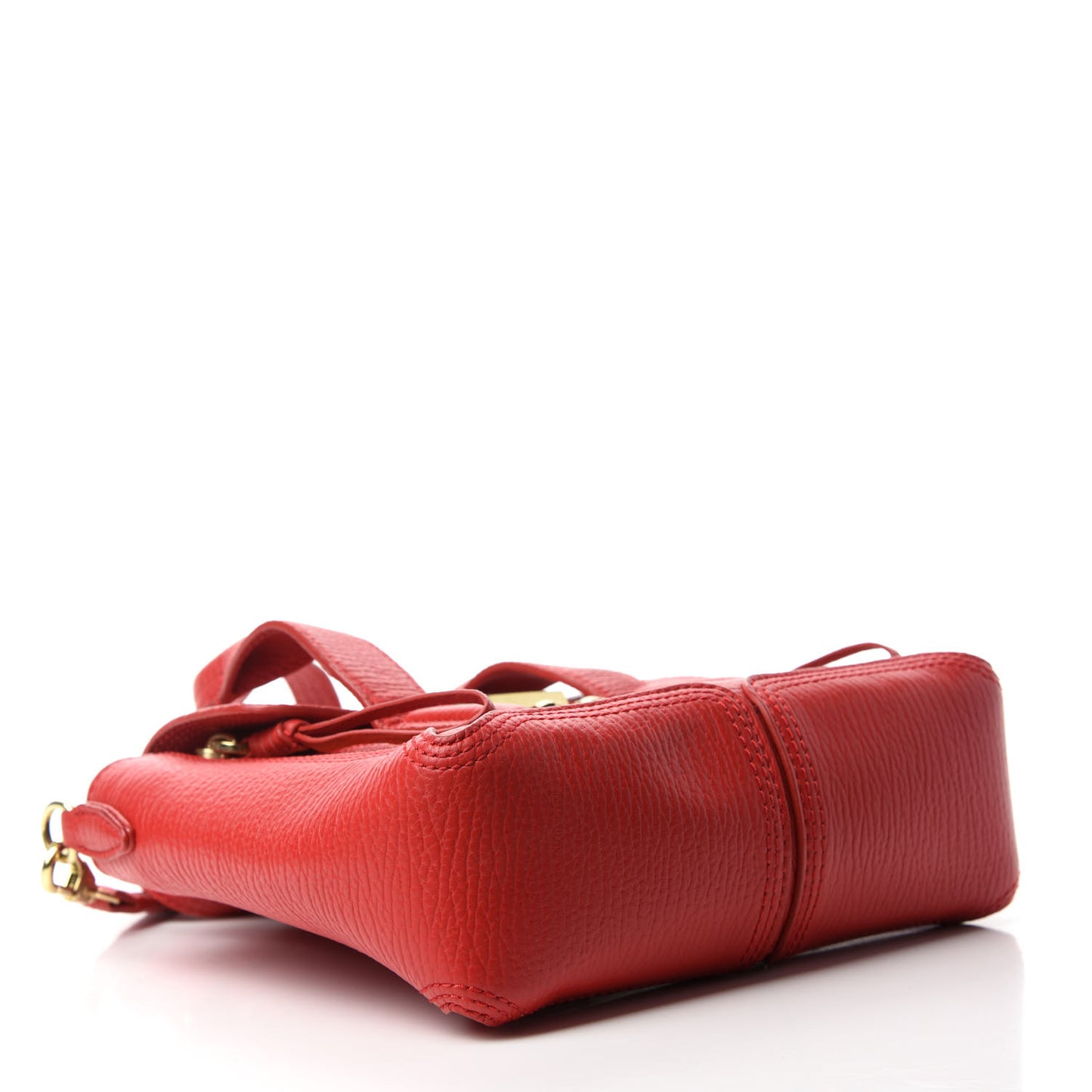 Textured Calfskin Mini Pashli Satchel Red